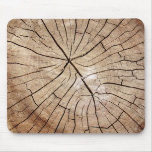 Cracked Wood Grain Mousepad