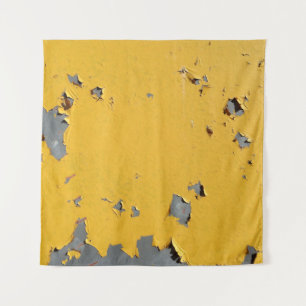 Cracked yellow metal: dirty texture. tapestry