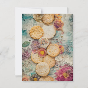 Crackers and Flowers  Postcard