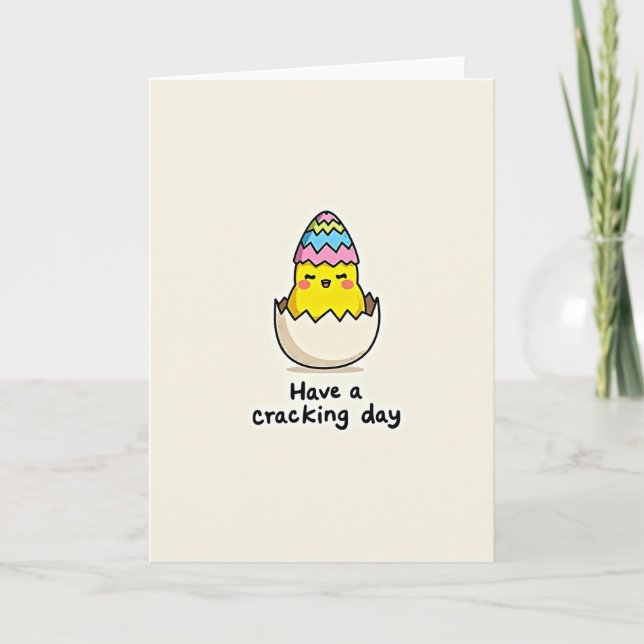 Cracking Day Happy Bird Card (Front)