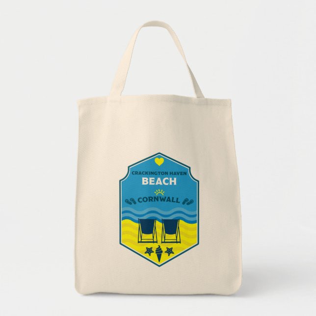 Crackington Haven Beach Cornwall Tote Bag (Front)