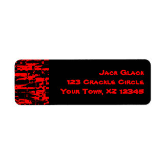 Crackle Abstrait rouge