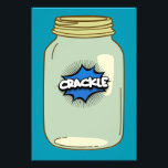 Crackle in a Jar – Comic Pop Art Design Photo Print<br><div class="desc">Add a burst of energy to your items with this comic-style "Crackle" design inside a jar. Perfect for fans of retro pop art and playful graphics.</div>