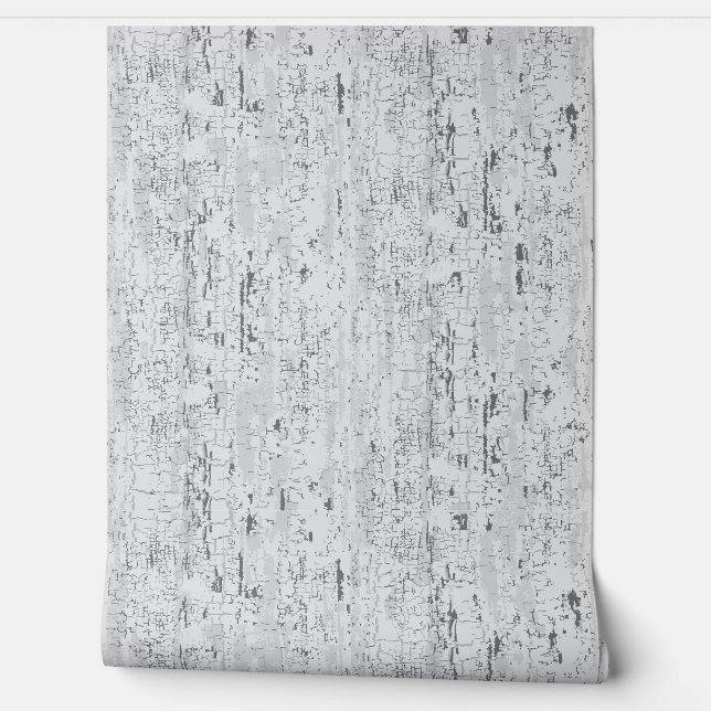 Crackle Texture White Wallpaper (Unrolling)