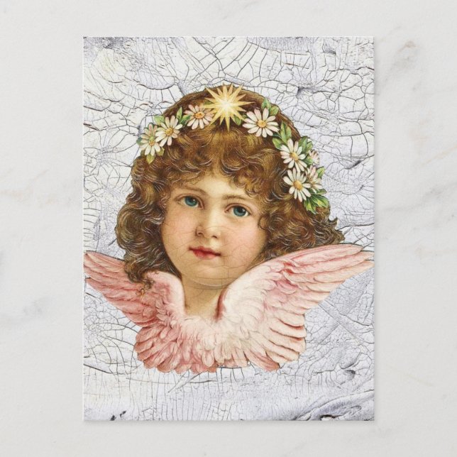 Crackled Angel Postcard (Front)