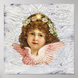 Crackled Angel Poster