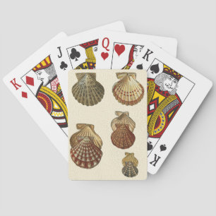 Crackled Antique Shells Playing Cards