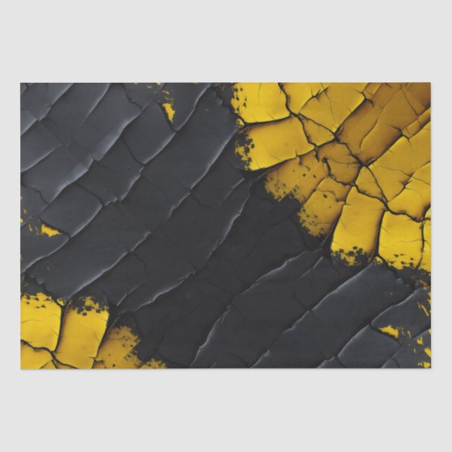 Crackled paint Old wall Tissue Paper (Front)