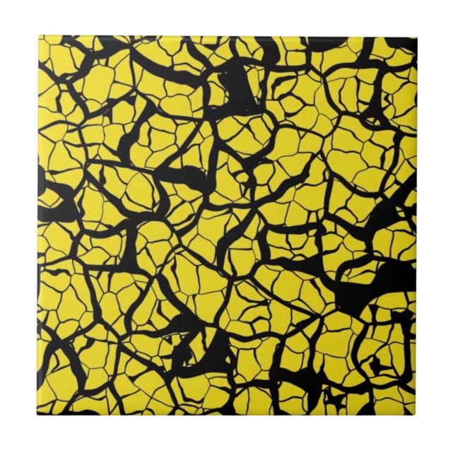 Crackled Yellow Tile (Front)