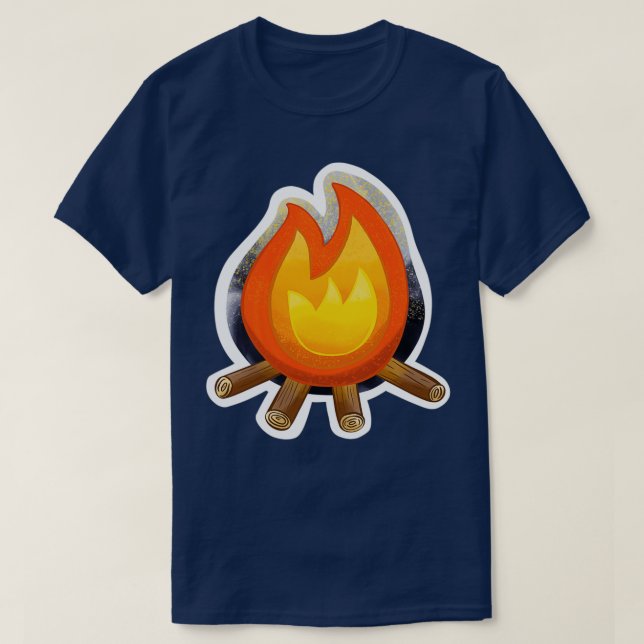 Crackling Campfire T-Shirt (Design Front)