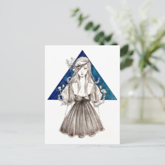 Crackling Flora Postcard