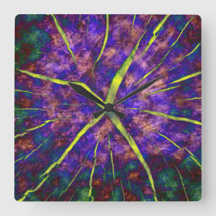 Cracks in Time Square Wall Clock