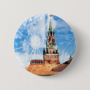 Cracks of Russian power 2 Inch Round Button