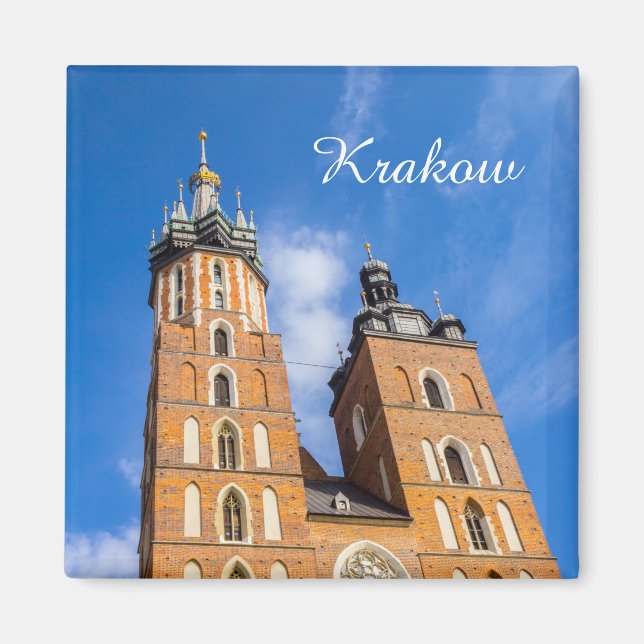 Cracovie, église St Marys, Pologne, aimant (Devant)