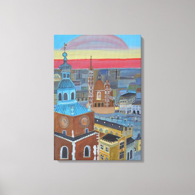 Cracow, Poland canvas art  (Front)