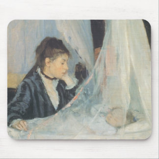 Cradle by Berthe Morisot, Vintage Impressionism Mouse Pad