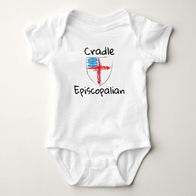 Cradle Episcopalian Baby Bodysuit (Front)