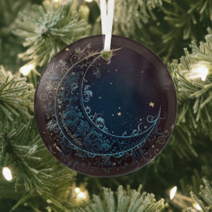 Craete Your Own Magical Filigree Moon Glass Ornament