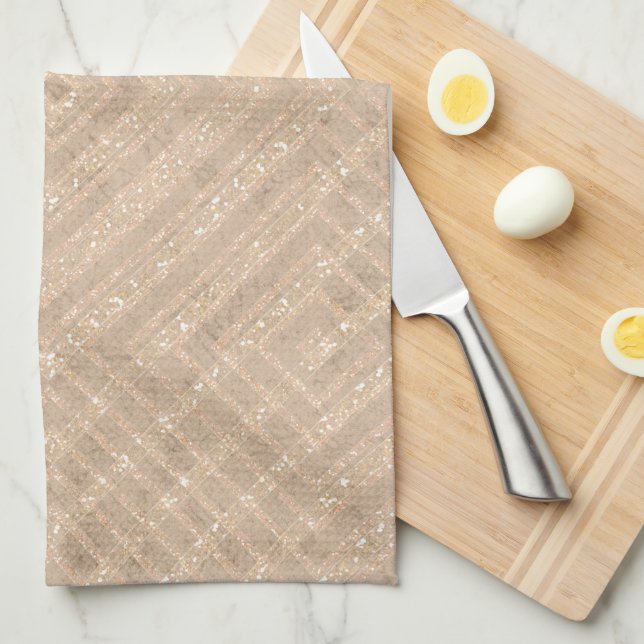 Craft background  kitchen towel (Quarter Fold)