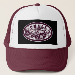 Craft Beer 1967 - Burgundy & White Trucker Hat