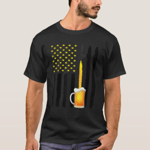 Craft Beer American Flag USA 4th Of July Brewery A T-Shirt