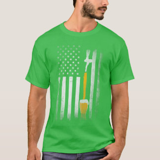 Craft Beer Brewing USA US American Flag Craft Brew T-Shirt