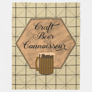 Craft Beer Connoisseur Fleece Blanket