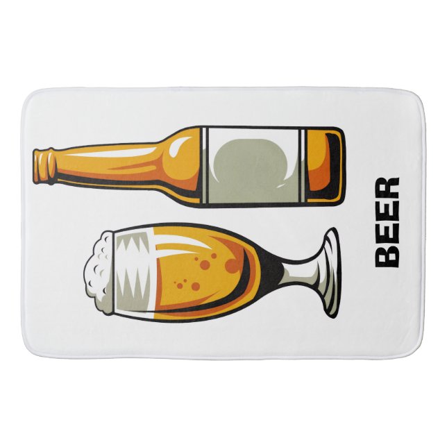 Craft Beer Design Bath Mat (Front)