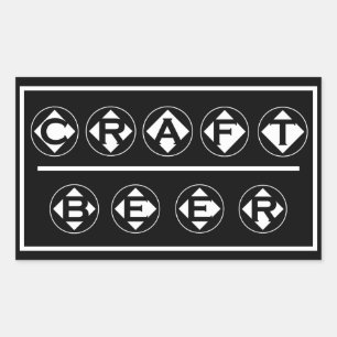 CRAFT BEER -Diamond Circles Sticker