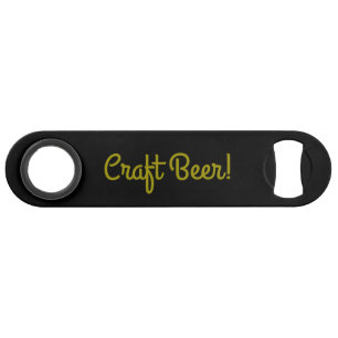 Craft Beer - Gold Black Speed Bottle Opener