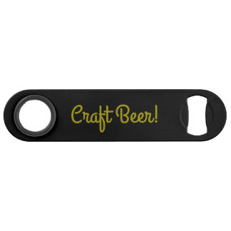 Craft Beer - Gold Black Speed Bottle Opener