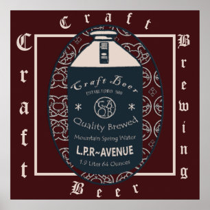 Craft Beer Growler  Poster