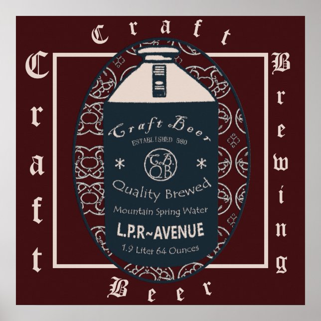 Craft Beer Growler  Poster (Front)