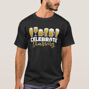 Craft Beer Home Brewing House Celebrate Diversity T-Shirt