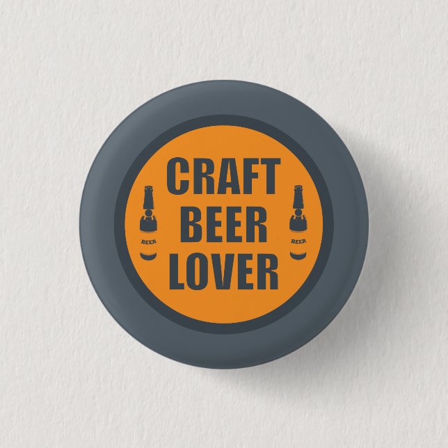 Craft Beer Lover 2 1 Inch Round Button (Front)