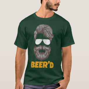 Craft Beer Lovers Vintage Hipster BEERD T-Shirt