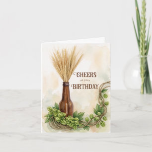 Craft Brew Cheers Birthday Card