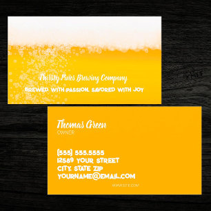 🍺 Craft Brewery Business Card