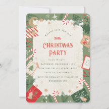 Craft Christmas Party Invitation