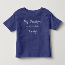 Craft Daddy Blog Logo Toddler Tee, Royal Blue