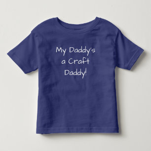Craft Daddy Blog Logo Toddler Tee, Royal Blue T-shirt