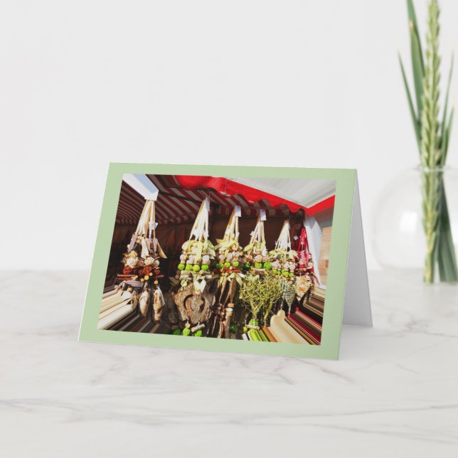 Craft decorations holiday card (Front)
