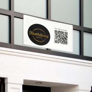 Craft Event Customizable Logo & QR Code Banner