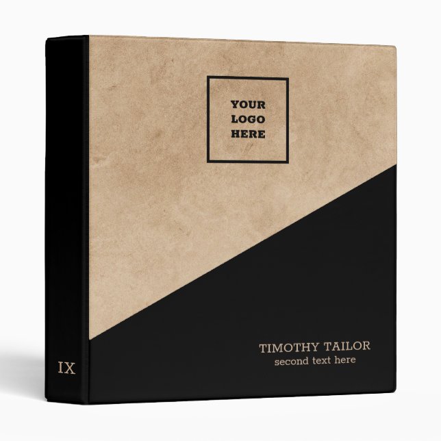 Craft Paper Black Background  Binder (Front/Spine)