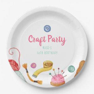 Craft Party Paper Plate
