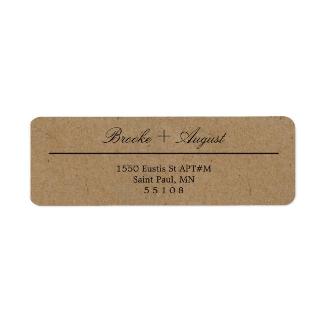 Craft Return Address Labels (Front)