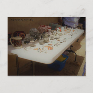 Craft Sale By The Pueblo Indians Postcard