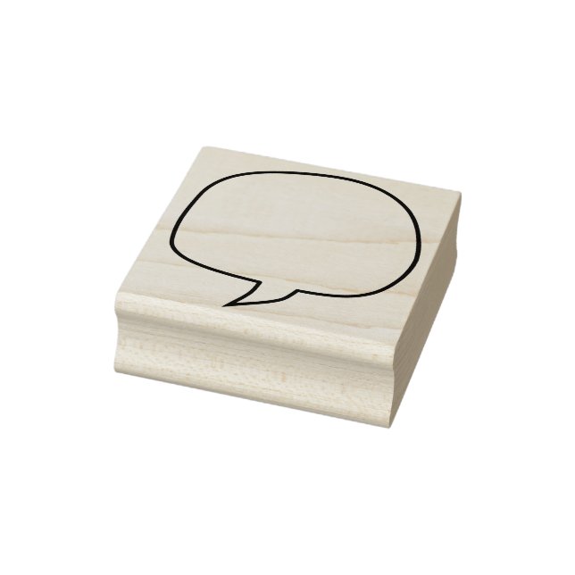 Craft speech bubble or balloon rubber stamp (Stamp)