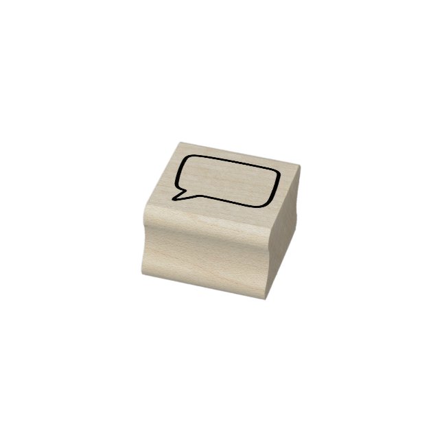 Craft speech bubble rubber stamp (Stamp)