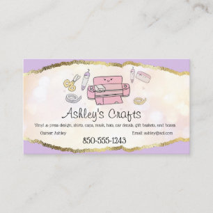 Craft Vinyl Foil Business Card - Silhouette Cricut